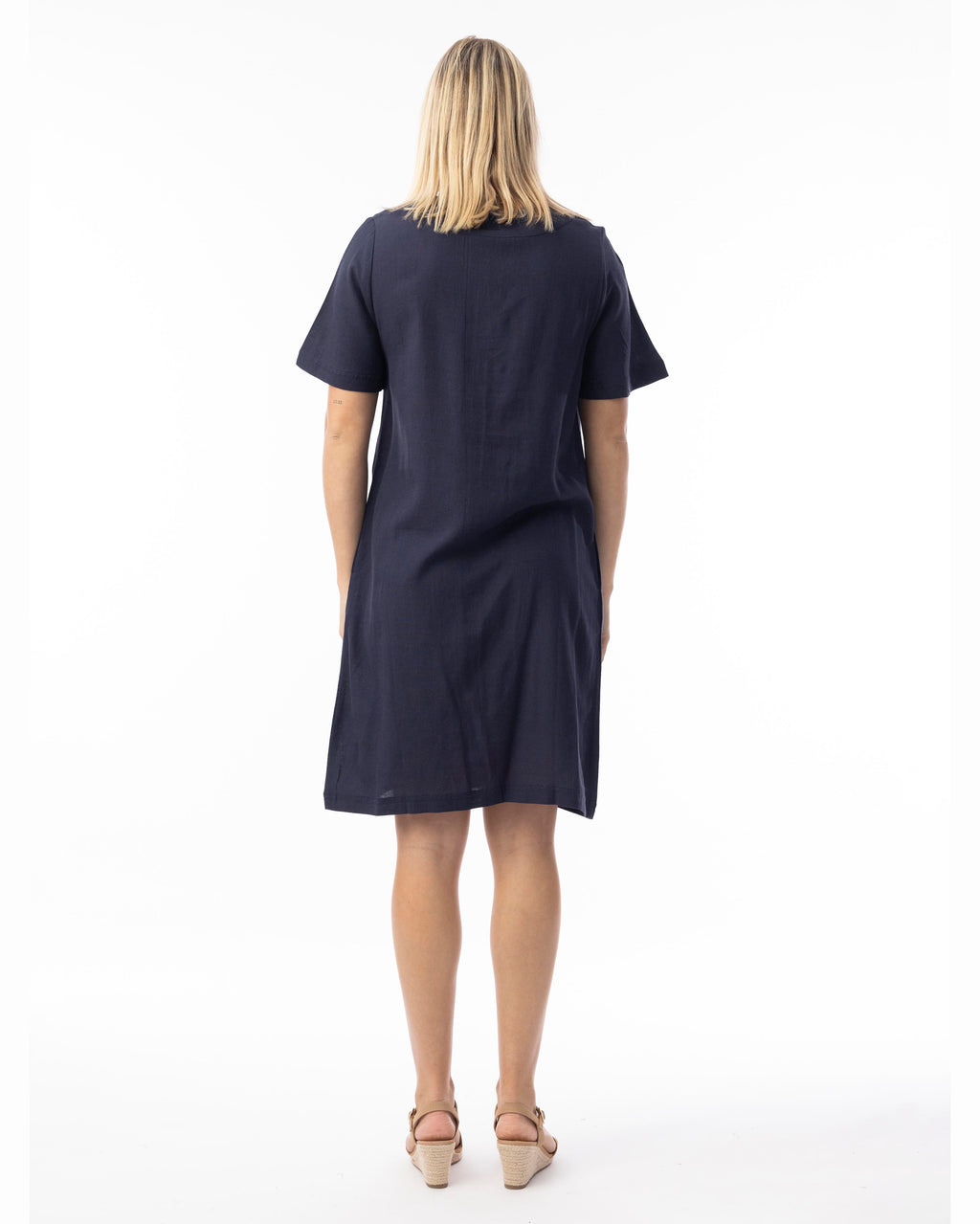 Šaty Orientique – Linen Blend Navy