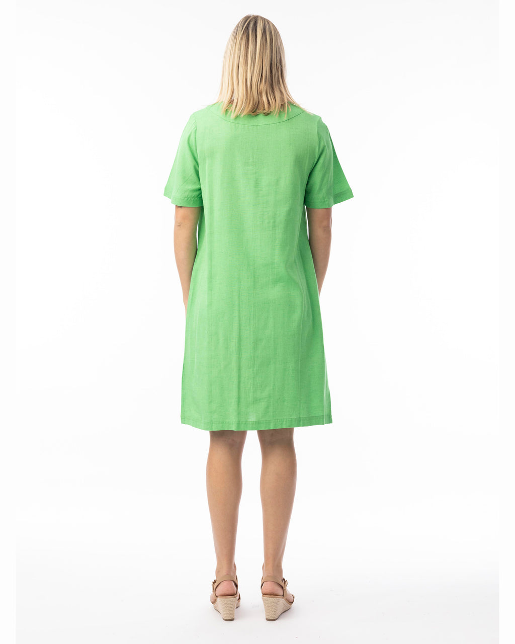 Šaty Orientique – Linen Blend Parakeet