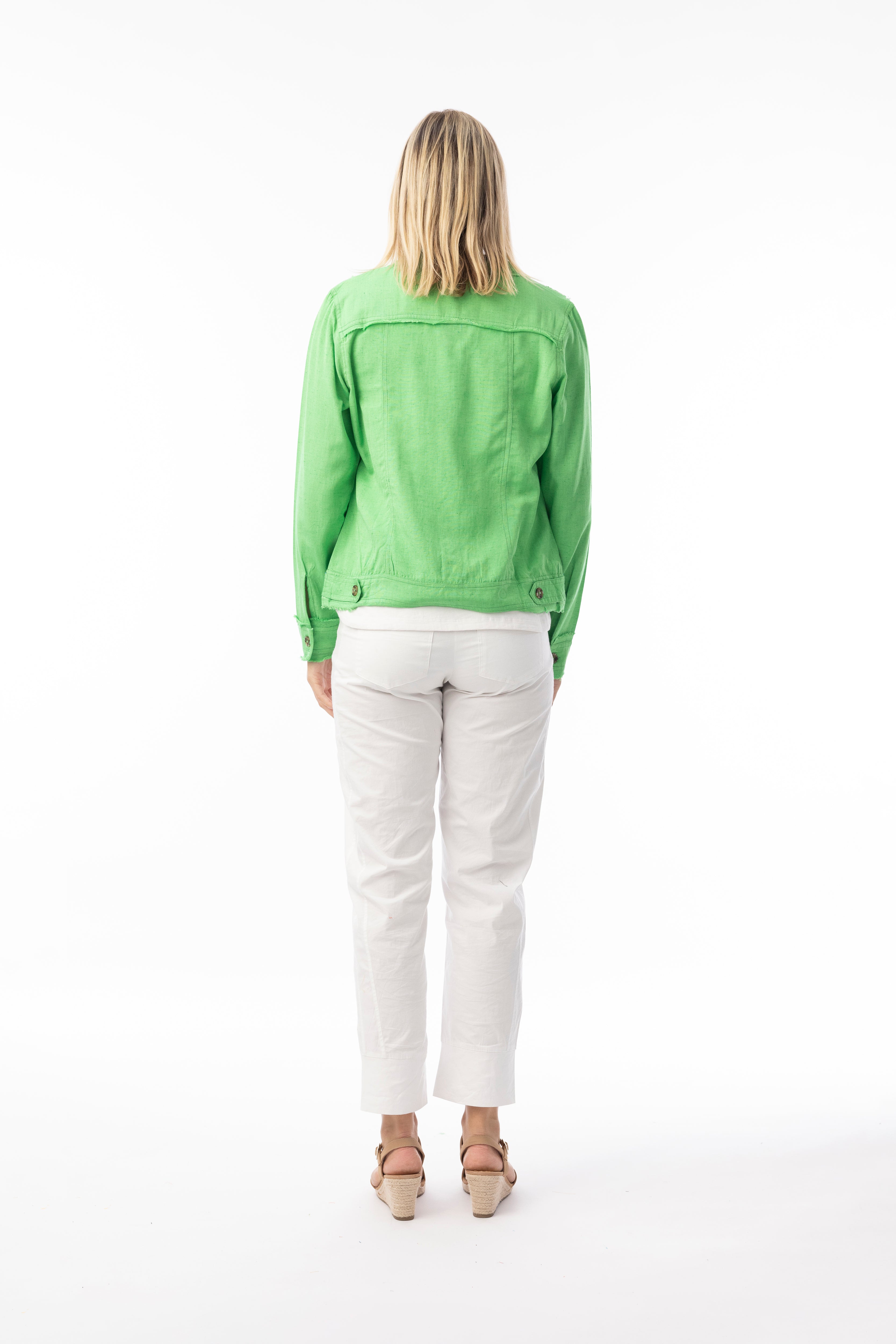 Bunda Orientique – Linen Blend Parakeet