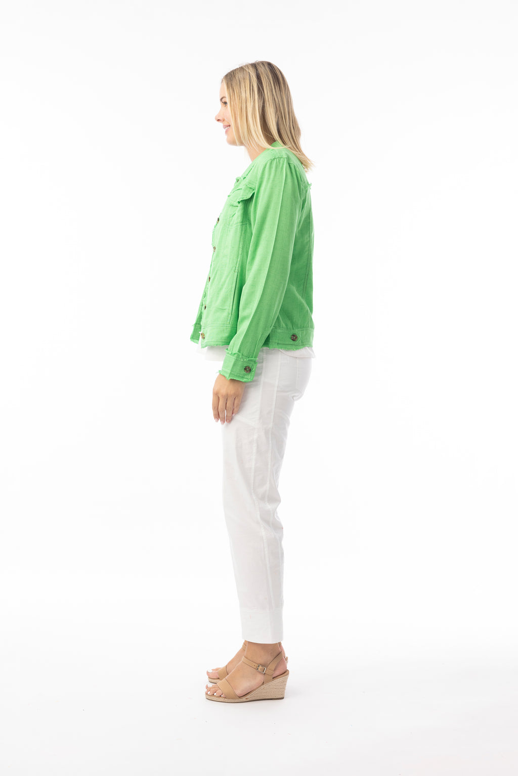 Bunda Orientique – Linen Blend Parakeet