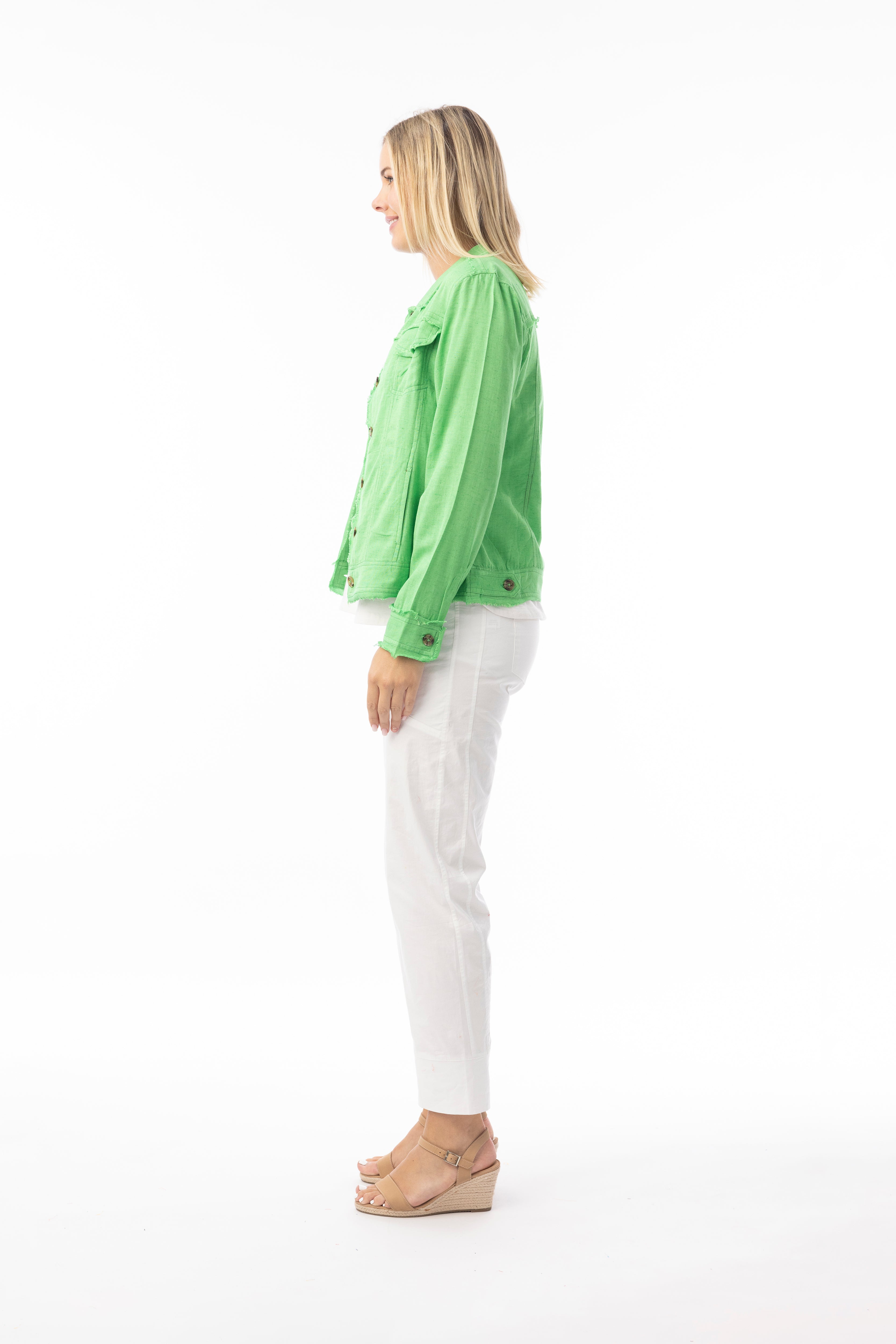 Bunda Orientique – Linen Blend Parakeet