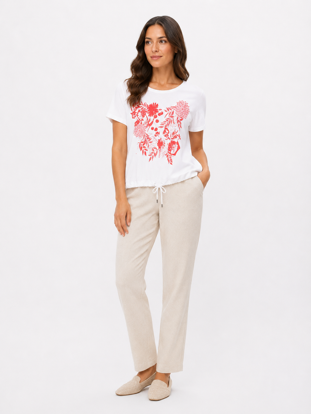 Tričko Lea H. – Coral Bloom