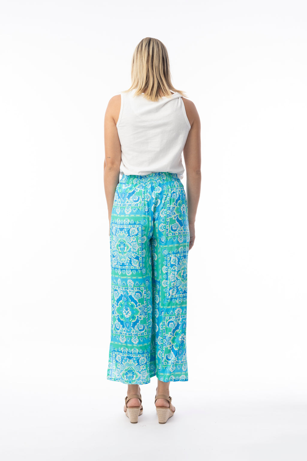 Kalhoty Orientique – Montevideo Aqua