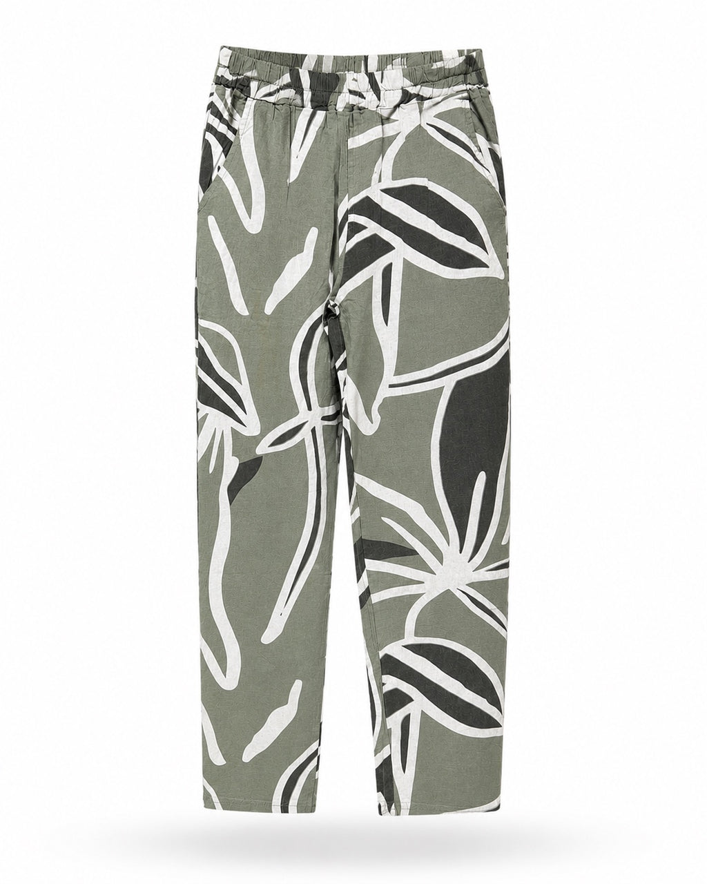 Kalhoty Lea H. - Leaves Olive