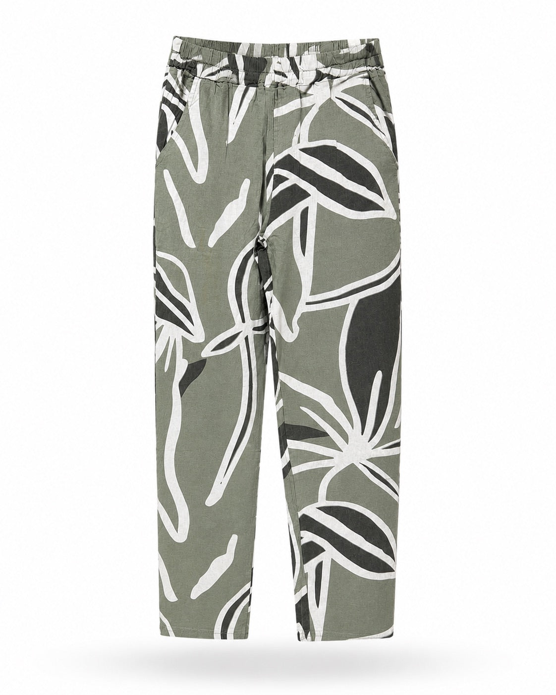 Kalhoty Lea H. - Leaves Olive